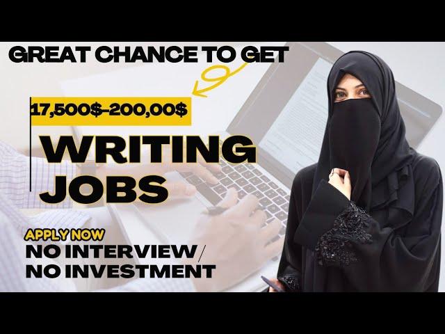 Writing jobs offering in dollars | Online Writing Job from Home without investment | Assignments