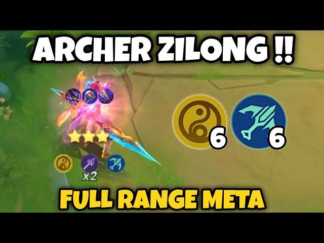 NEW TRENDING META FULL RANGE ZILONG !! MUST WATCH !! MAGIC CHESS MOBILE LEGENDS