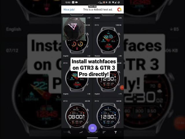 Install watchfaces on Amazfit GTR 3 / GTR 3 Pro directly!