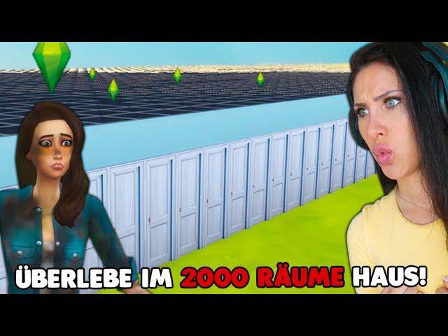 Ich zwinge die Sims in einem Haus mit 2000 Räumen und 8000 Türen zu leben! Sims 4