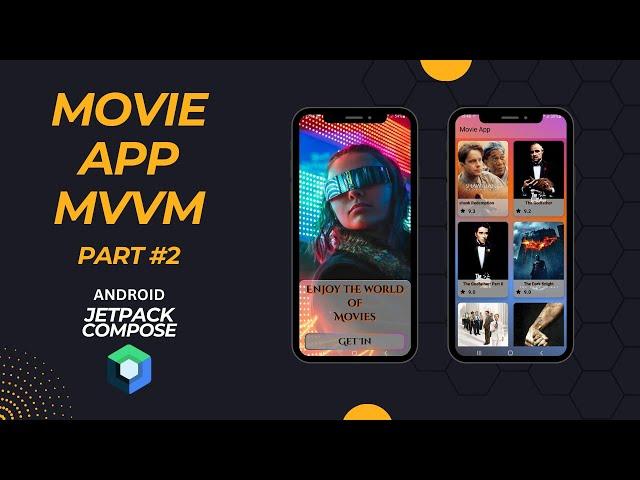 Mvvm Movie App in Android Jetpack Compose part#2 Navigation and home screen.