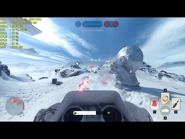 Intel G4560 + GTX 1050 Ti Gaming - Star Wars Battlefront Ultra 1080p