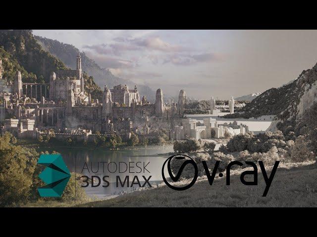 A Gondor City - Full 3D CGI [3DSMAX & VRAY] +BREAKDOWN