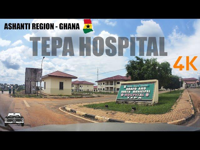 Ahafo Ano North Municipal Hospital at Tepa Drive Tour 4K Ghana Health Service