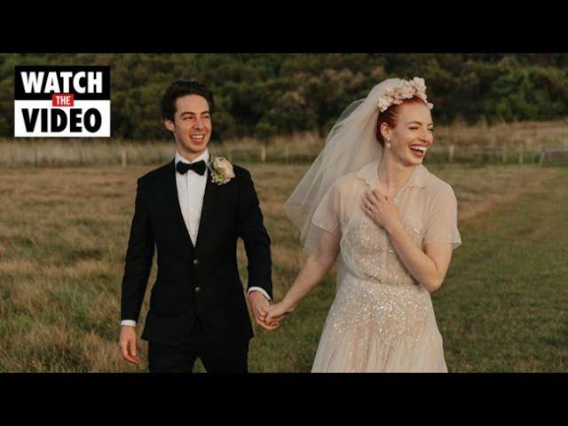 Yellow Wiggle Emma Watkins shares stunning wedding photos