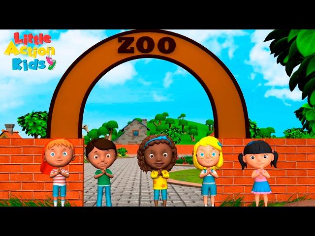 Zoo Song | We're Going to the Zoo | Kindergarten & Preschool Songs| Sing & Dance Little Action Kids