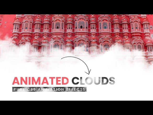 CSS3 Cloud Banner Animation Effects | Pure CSS Animated Clouds