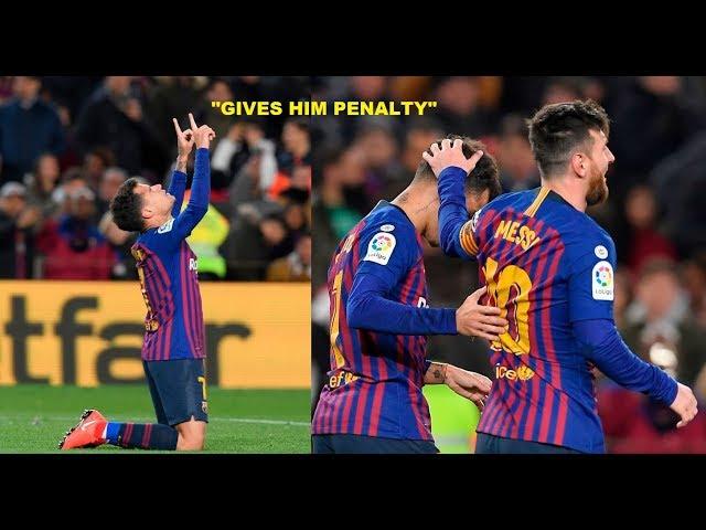 Lionel Messi ● Help & Gives Penalties/Assists to teammates [Unselfish Plays]