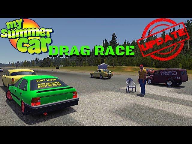 DRAG RACE and NEW DRAG CARS - My Summer Car Update #26 | Radex