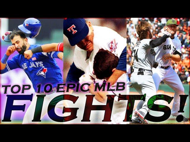 TOP 10 MLB BRUTAL & Memorable FIGHTS & BRAWLS Of All Time