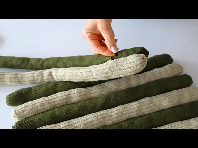 Enough with old sweaters collecting dust in the closet. Two Great Ideas for Smart Reuse