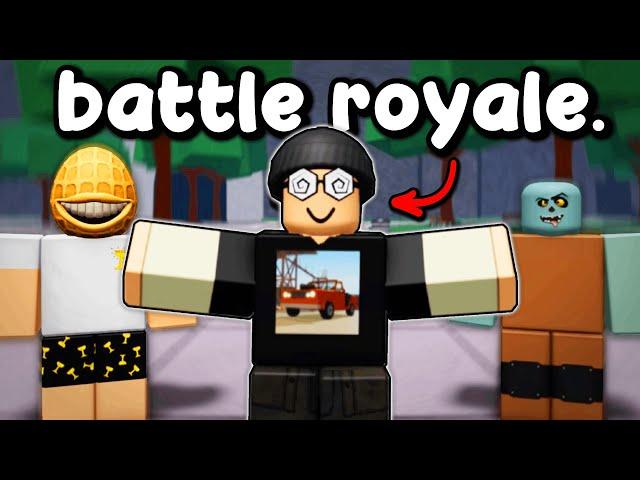 so I played in the BIGGEST Youtuber Battle Royale.