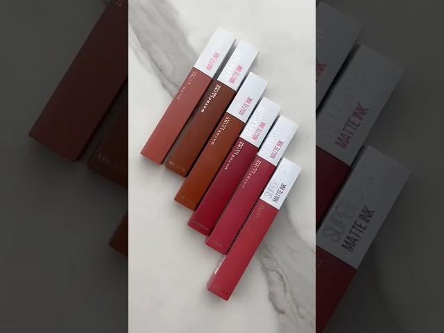 Maybelline matte ink lipstick swatches#maybellinelipstick #maybelline #transferprooflipstick #viral