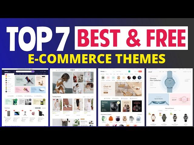 Top 7 BEST & FREE WooCommerce Themes For WordPress 2024 - Must Have Themes For eCommerce Websites