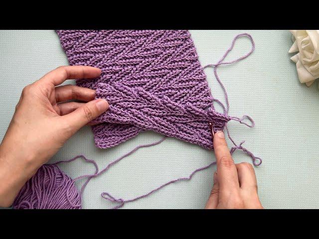  Knitting or Crochet? The Magical "Twig" Pattern