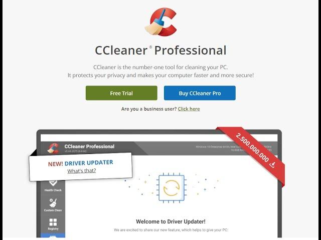 CCleaner Professional Review 5.85  - Driver Updater and Smart Cleaning [Sept 2021]