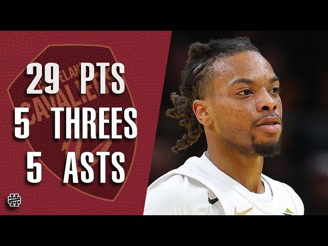 Darius Garland 29 pts 5 threes 5 asts vs Hawks 24/25 season