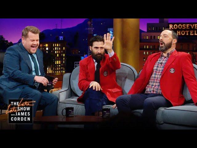 Jason Schwartzman & Tony Hale Love CBS Blazers & Beards