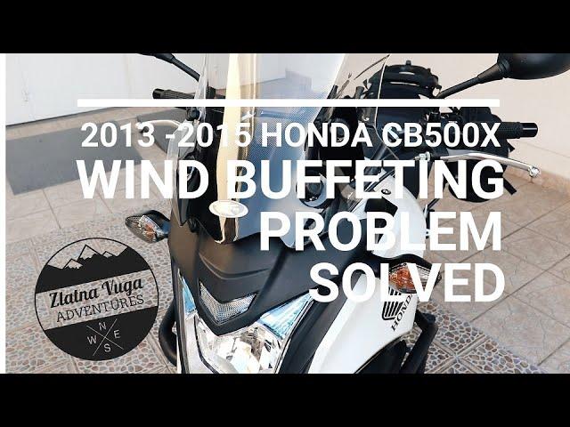 HONDA CB500X WIND BUFFETING PROBLEM SOLVED