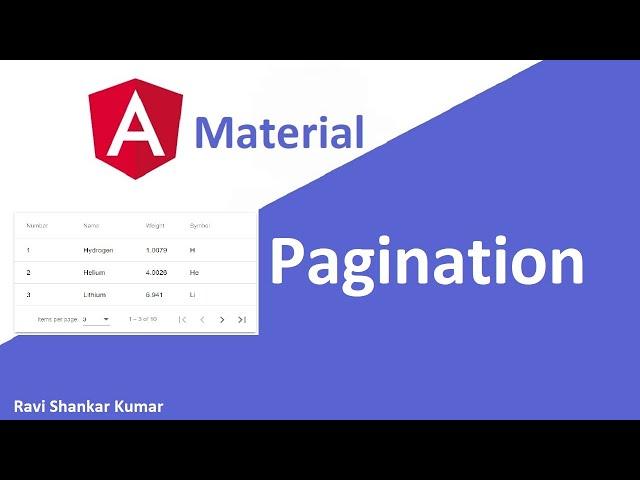 Angular Material Data Table Pagination | Angular Material Tutorial 32