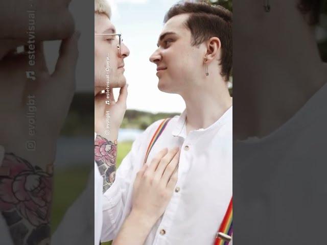 Two beautiful grooms | LGBTQ Wedding | EVOL.LGBT