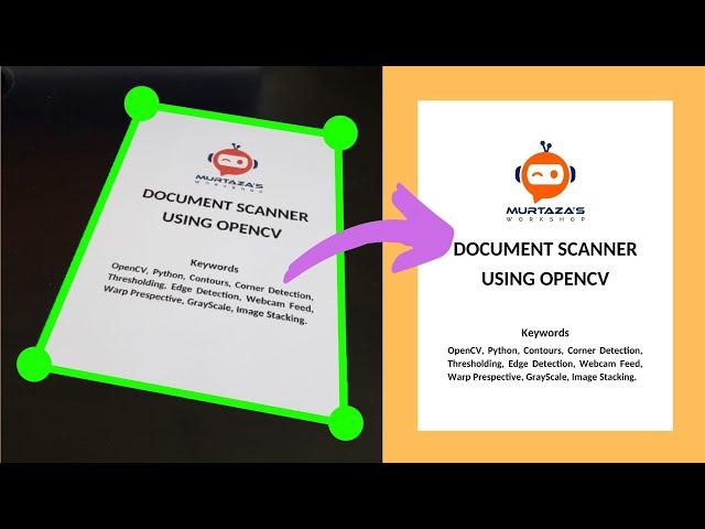 Document Scanner OPENCV PYTHON | Beginner Project