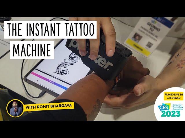 Meet the Prinker Instant Tattoo Machine | Non-Obvious at #ces2023