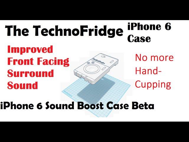 iPhone 6 Enhanced Speaker phone case The TECHNOFRIDGE for direct Surround Sound