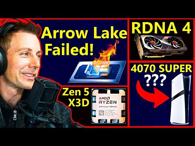 Intel Arrow Lake Failure, Ryzen 7 9800X3D, AMD RDNA 4, PS5 Pro | Tech YES City | Broken Silicon 281