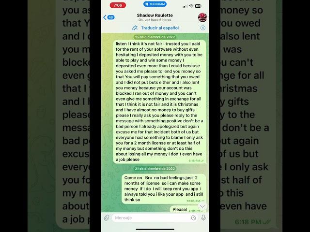 shadow Roulette,scammer don’t trust be careful