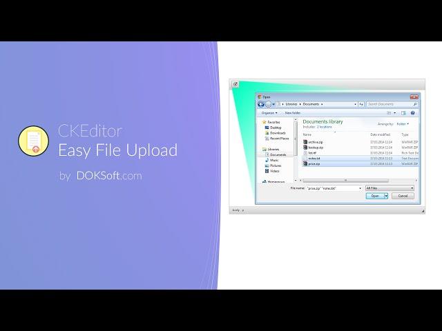 CKEditor Easy File Upload demo