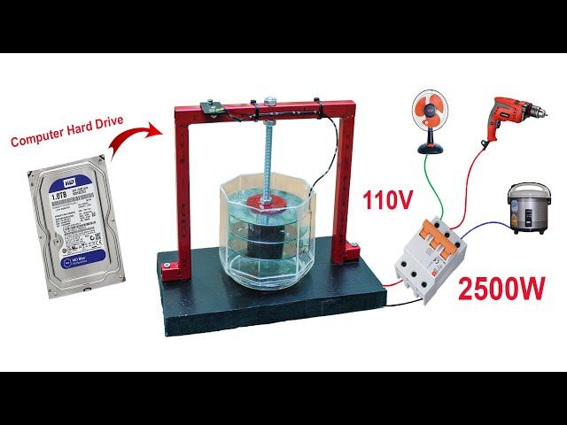 I turn HDD computer into a 110v electric battery high performance