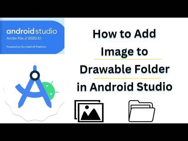 How to Add Image to Drawable Folder in Android Studio / how to add image in android studio java