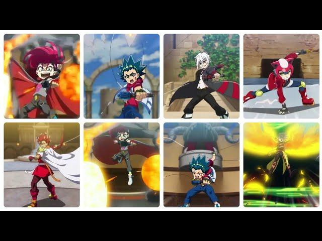 All Launches in Beyblade Burst Dynamite Battle / QuadDrive