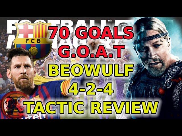 KNAPS BEOWULF 4-2-4 | 70 GOAL MESSI | Football Manager 2020 tactics | FM20 Tactics | 20.4.1 | FM |