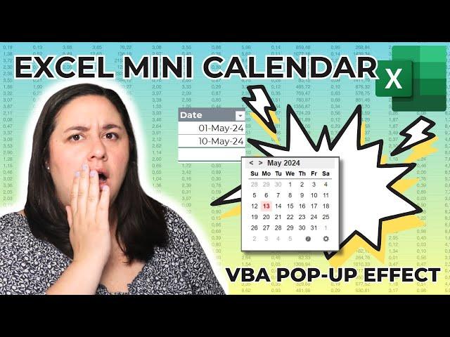 How to Insert Excel Date Picker | Mini Calendar Add-in | Secret VBA Hack!