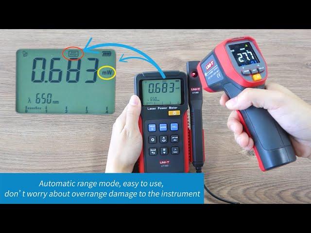 UNI-T UT385 Laser Power Meter [Split design with retractable spring wire]