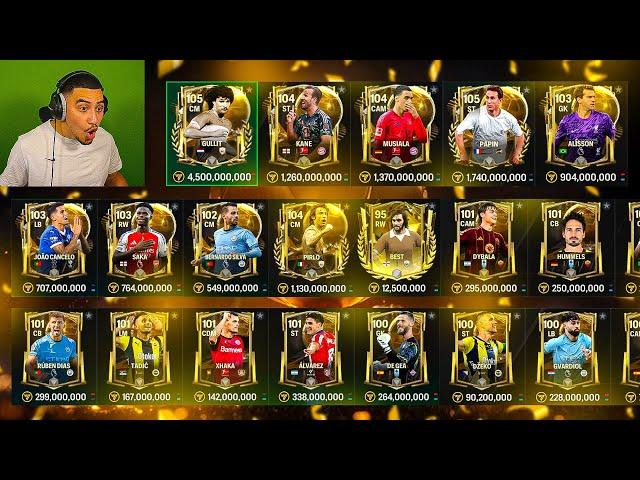 10.000 POINT FC PACK OPENING BALLON D'OR SUR FC MOBILE ! GULLIT 8 MILLIARD 