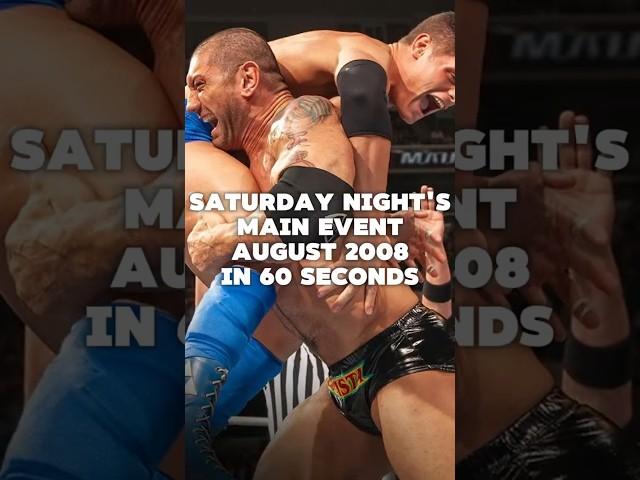 Saturday Night's Main Event August 2008 in 60 seconds #wwe #wrestling #shorts