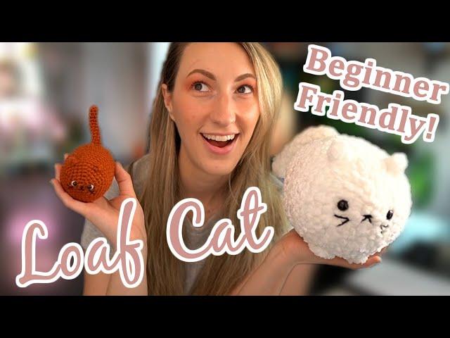 Almost NO SEW Loaf Cat Crochet Tutorial! BEGINNER FRIENDLY!!!