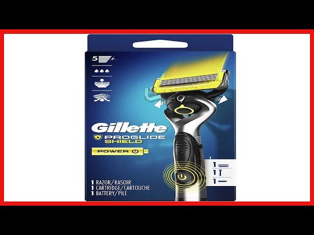 Gillette ProGlide Shield Power Men's Razor Handle + 1 Blade Refill