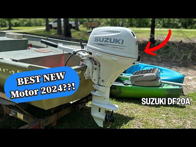 Brand New Suzuki 20 HP Outboard Unboxing & Install! | 2024 DF20A