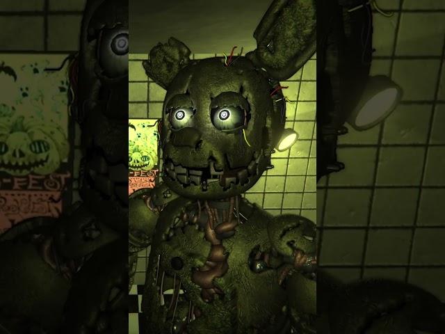 Springtrap's Hidden Face in FNAF The Glitched Attraction