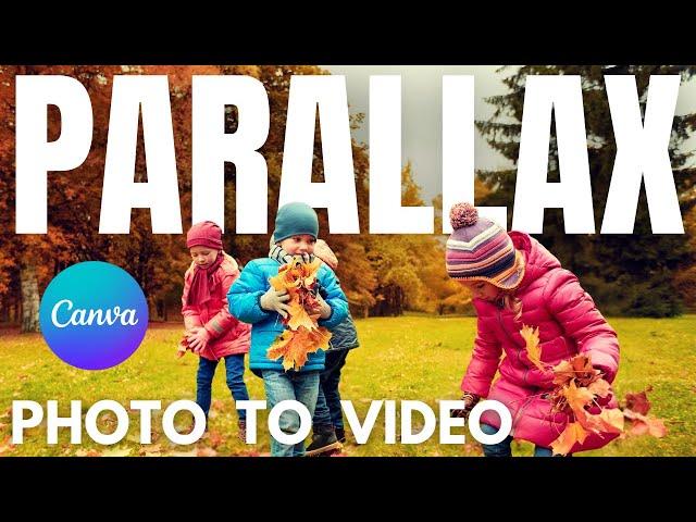 How to Turn 2D Photo into 3D Parallax | Photo to Video in Canva