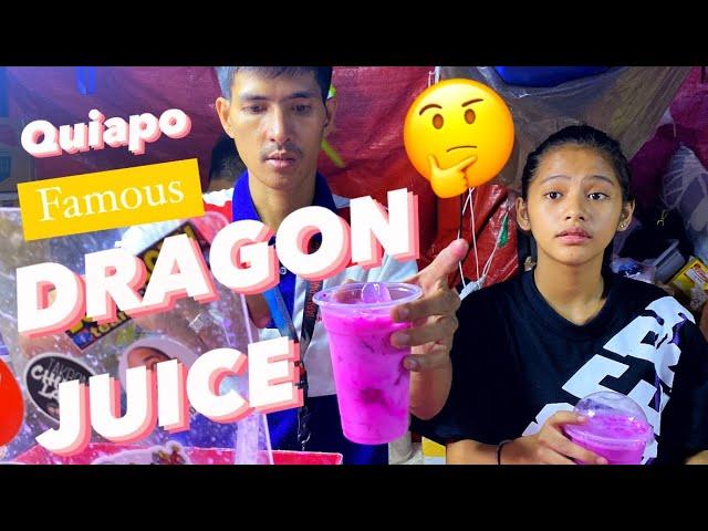 QUIAPO DRAGON FRUIT JUICE|TeamBoL Tv| #dragonfruit ##dragonjuice #quiapochurch #manila #streetfood