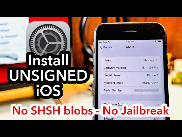 How to update iPhone to unsigned iOS versions without SHSH Blobs!