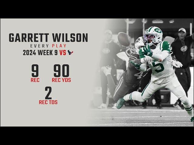 Garrett Wilson Week 9 Replay: Every Target and Catch vs Houston Texans