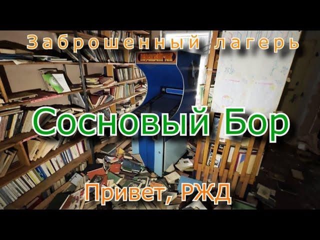 Заброшенный лагерь Сосновый Бор. РЖД, Привет !