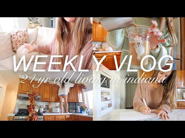 WEEK IN MY LIFE: decorating for fall, home projects (firepit lights!), + sunday reset routine!