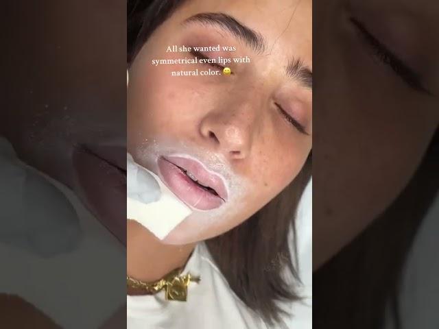 Get your dream lip blush tattoo #skincare #lips #shorts